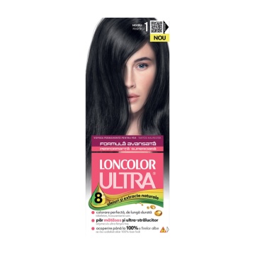 Vopsea de par Loncolor Ultra 1 Negru