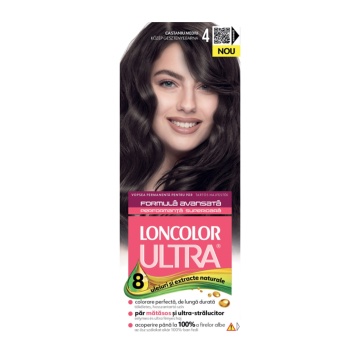 Vopsea de par Loncolor Ultra 4 Castaniu Mediu