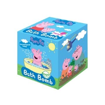 Bomba de baie cu aroma de zmeura pentru copii EDG Peppa Pig, 165 g [7503/3567]