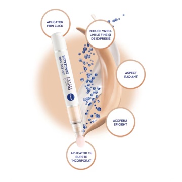Corector hidratant pentru zona ochilor 3in1, nuanta deschisa 01 Light, 4 ml, NIVEA Cellular3578 - Img 2