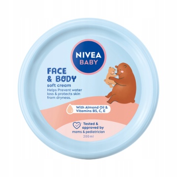 Crema delicata pentru fata si corp Baby, 200 ml, Nivea [9549]