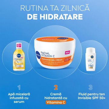 Cremă hidratantă NIVEA FACIAL cu Vitamina C 100ml [4220] - Img 3