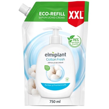 Elmiplant Rezerva Sapun Lichid Cotton, 750 ml [4066]
