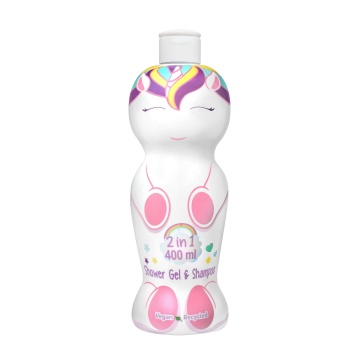 Gel de dus si sampon 2 in 1 Air-Val Eau My Unicorn 1D Figurina pentru copii, 400 ml [0375]