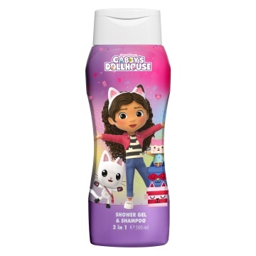 Gel de dus si sampon 2 in 1 Air-Val Gabby'S Dollhouse pentru copii, 500 ml [4793]