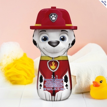 Gel de dus si sampon 2 in 1 Air-Val Paw Patrol Marshall 2D Figurina pentru copii, 400 ml [8953] - Img 2