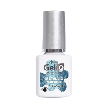 Gel de unghii IQ UV Led Effects Metallic Marble Aquamarine, Depend, 5 ml