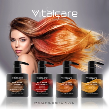 Masca de colorare semipermanentă fără amoniac Vitalcare Cupru, 300 ml [7599] - Img 2