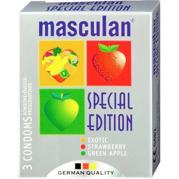 Masculan Prezervative Arome Fructe, x3 [1032/0997]