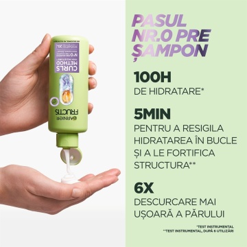Pre-sampon rehidratant pentru par ondulat Fructis Method Curls, 200 ml [1357] - Img 7