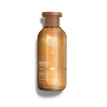 Sampon hidratant pentru par uscat si lipsit de stralucire cu Squalane & Omega 9 Wella Professionals Ultimate Smooth cu efect anti-electrizare, 250 ml