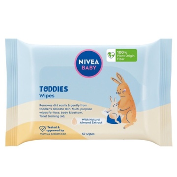 Servetele umede Toddies Baby, 57 bucati, Nivea [9235]