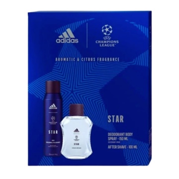 Set cadou Adidas Uefa Star lotiune dupa ras 100 ml + deodorant spray 150 ml [2775]