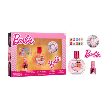 Set cadou Air-Val Barbie Kit Manichiura pentru copii si apa de toaleta 50 ml [5882]