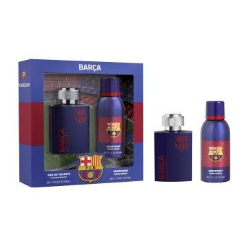 Set cadou FC Barcelona cu apa de toaleta 100 ml si deodorant 150 ml Air-Val [54668]