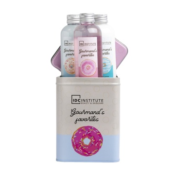 Set cadou Gourmand's Favourite cu gel de dus 200 ml, lotiune corp 200 ml si spuma de baie 200 ml IDC Institut [9665]