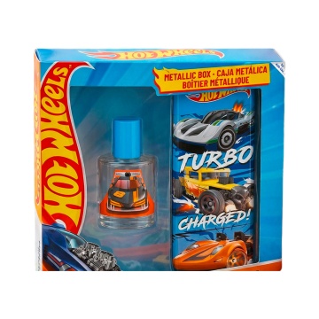 Set cadou Hot Wheels cu apă de toaletă (EDT) 30 ml și cutie metalică Air-Val [9316]