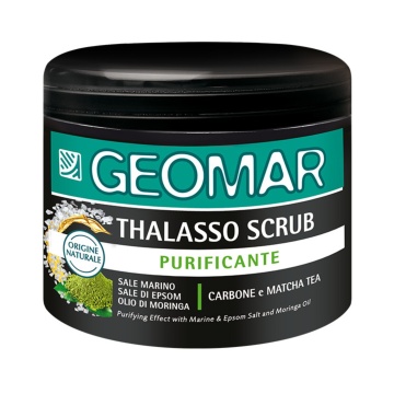 Tratament corporal scrub purifiant cu ceai matcha si carbune vegetal Geomar Thalasso, 600 g [2853]