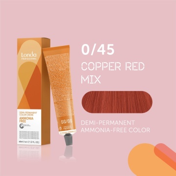 Vopsea de par demipermanenta fara amoniac Londa Professional, 0/45, 60 ml