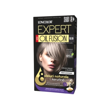 Vopsea de par duo Loncolor Expert Oil Fusion 10,19 Blond argintiu