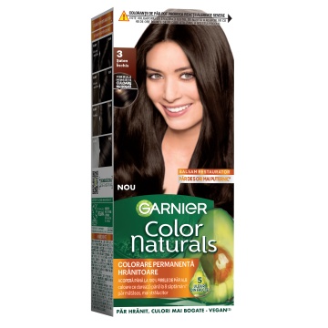 Vopsea de par Garnier Color Naturals 3 Saten Inchis