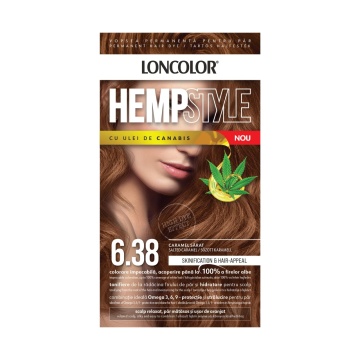 Vopsea de par Loncolor Hempstyle Nou 6,38 Caramel Sarat