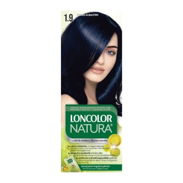 Vopsea de par Loncolor Natura 1,9 Negru Albastru - Img 2
