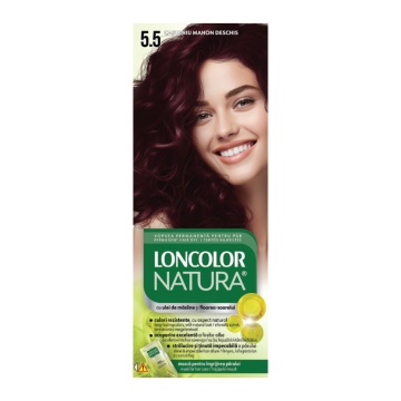 Vopsea de par Loncolor Natura 5,5 Castaniu Mahon Deschis