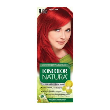 Vopsea de par Loncolor Natura 8,66 Rosu Coral - Img 2