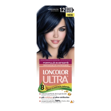 Vopsea de par Loncolor Ultra 1,2 Negru Albastru