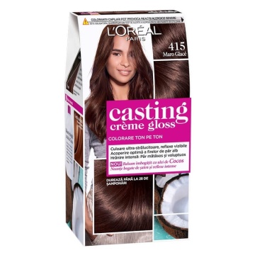 Vopsea de par semi-permanenta fara amoniac L'Oreal Paris Casting Creme Gloss 415 Maro Glace