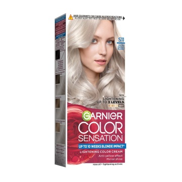Vopsea permanenta de par cu amoniac Garnier Color Sensation Moonstone S11 Ultra Smokey Blond