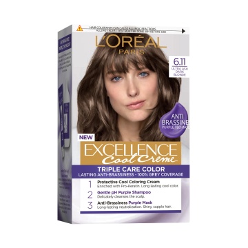 Vopsea permanenta de par cu amoniac L'Oreal Paris Excellence Creme Ash 6,11 Dark Blonde