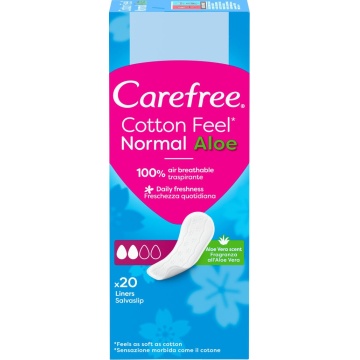Absobante zilnice Carefree Panty Aloe, 20 bucati [4849]