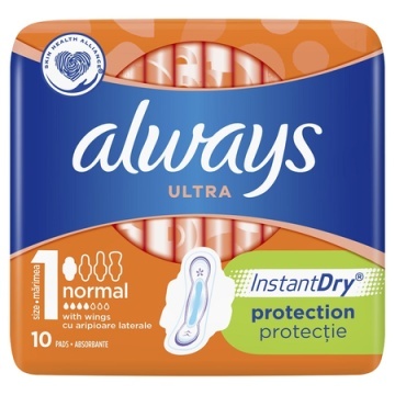 Absorbante Ultra Normal, Marimea 1, 10 bucati, Always [5991]