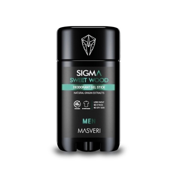 Deodorant gel stick Masveri Men Sigma Sweet Wood, 75 g [5687]