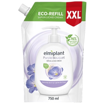 Elmiplant Rezerva Sapun Lichid Seminte In si Lapte Orez, 750 ml [4073]