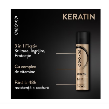 Fixativ Keratin pentru fixare puternica, Syoss, 300 ml4733 - Img 3