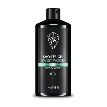 Gel de dus pentru barbati Masveri Men Sweet Wood, 300 ml [5168]