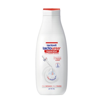 Gel de dus reparator Lactourea, 600 ml, Lactovit [1595]