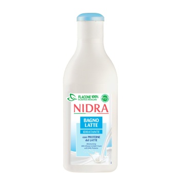 Gel de dus si spuma de baie Nidra cu proteine din lapte hidratant, 750 ml [6301]