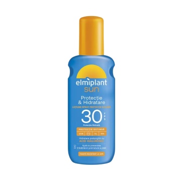 Loțiune spray protecție solară Elmiplant Sun SPF30, hidratare și protecție, 200 ml [6482/7277/7686]