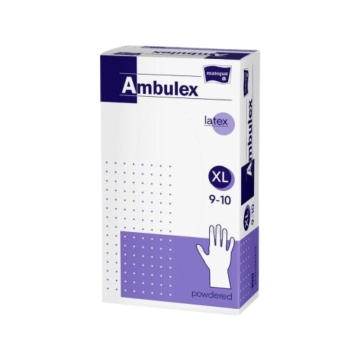 Manusi de examinare pudrate, marime XLAmbulex, 100 bucati [2722]