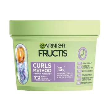 Masca Garnier Fructis Curls Method pentru parul ondulat, 370 ml [0600]