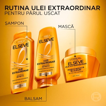 Masca pentru par uscat cu ulei extraordinar Elseve, 300 ml [7933] - Img 3