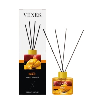 Parfum pentru camera cu betisoare Vexes Reed Diffuser Mango, 100 ml [7096]