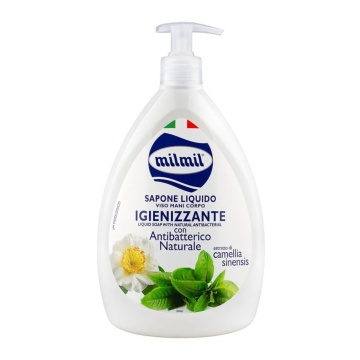 Sapun lichid cu pompita Mil Mil Nat Igienizant, 1 l [9016]