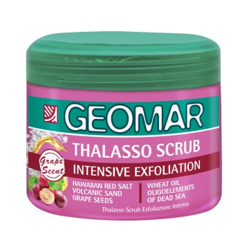 Scrub corporal intensiv exfoliant cu seminte de struguri Geomar Thalasso, 600 g [4247]