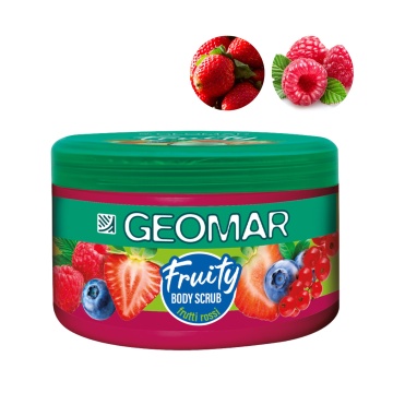 Scrub exfoliant pentru corp Geomar Fruity Body Scrub Red Fruits, 300 g [8206] - Img 2