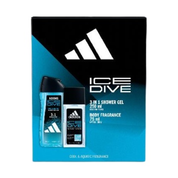 Set cadou Adidas Ice Dive cu deodorant natural spray 75 ml si gel de dus 250 ml XS25 [6074]